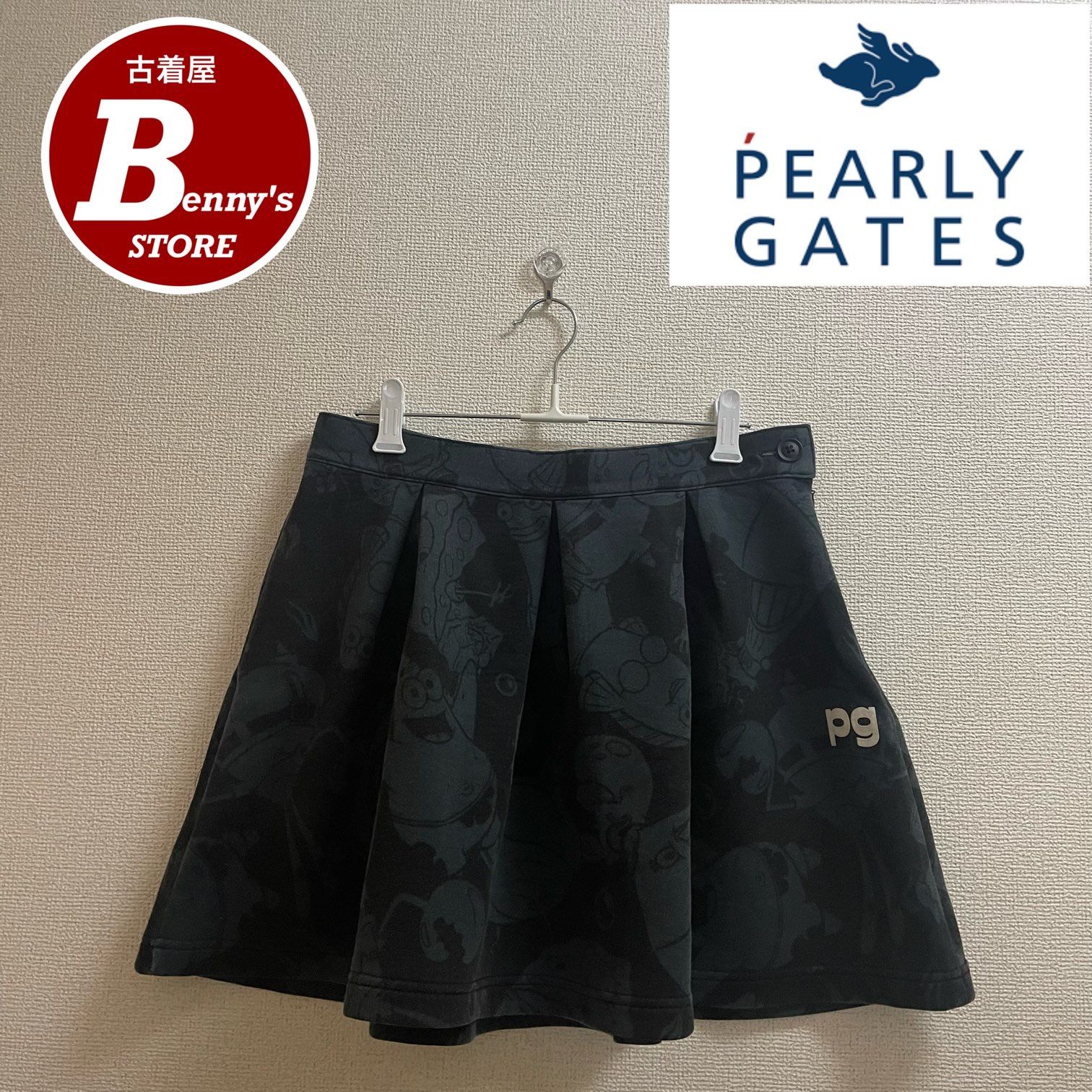 PEARLY GATES - pearlygates★スカート★スポンジボブ PEARY GATES パーリーゲイツ スポンジボブ ゴルフ スカート 0