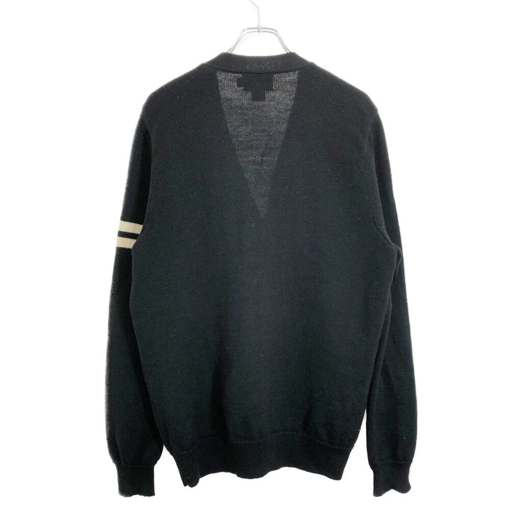 RUGBY by Ralph Lauren ラグビー ラルフローレン ウールニット カーディガン ブラック メンズ L 古着 V3317