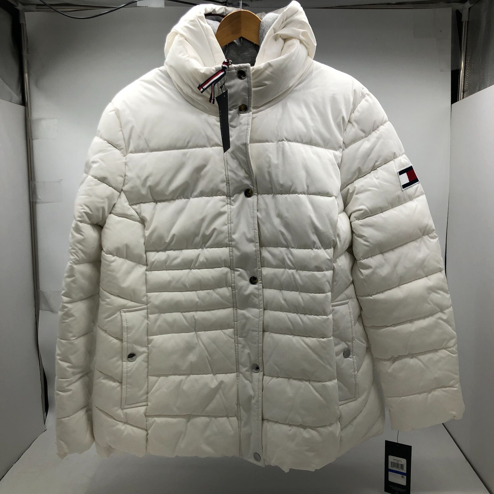 04m1890∞ TOMMY HILFIGER トミーヒルフィガー フード付き中綿