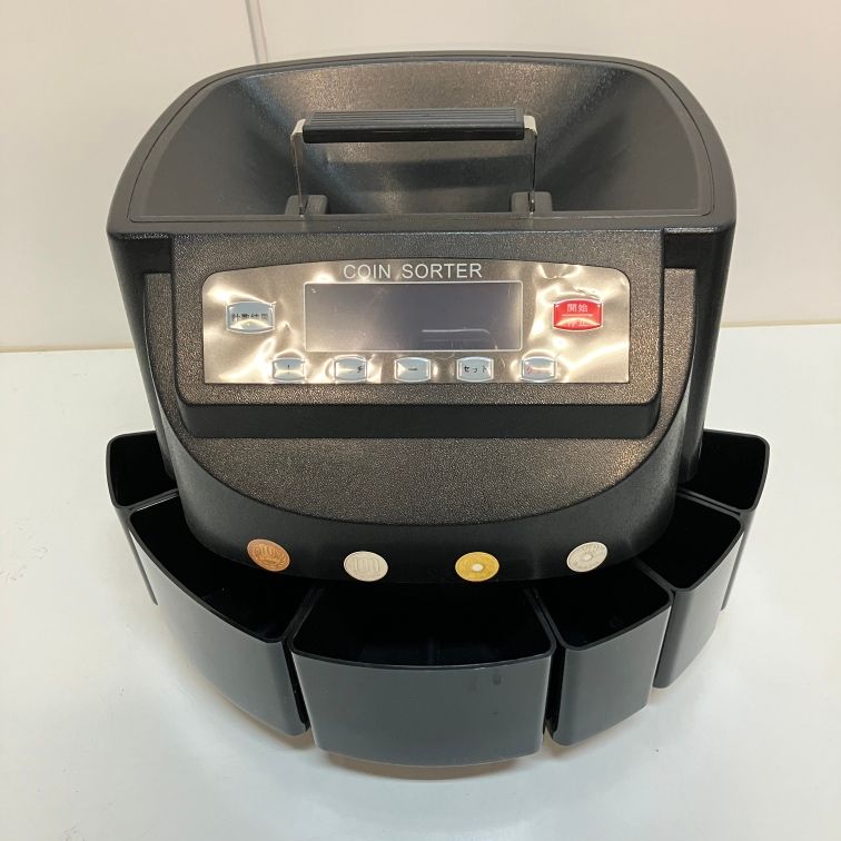 【中古】コインカウンター 新500円対応 コイン計数機 コイン選別機 硬貨カウンター 硬貨計数機 COIN SORTER SE-950