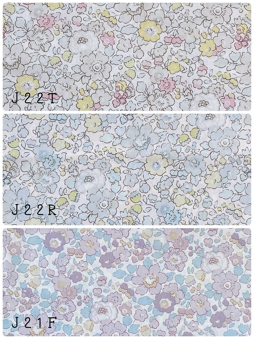 生地見本　国産Betsy　約108cm幅 生地見本 ストア Betsy 生地幅108cm