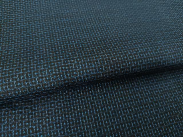 平和屋着物○男性 本場大島紬 アンサンブル 長羽織 100亀甲 総詰め