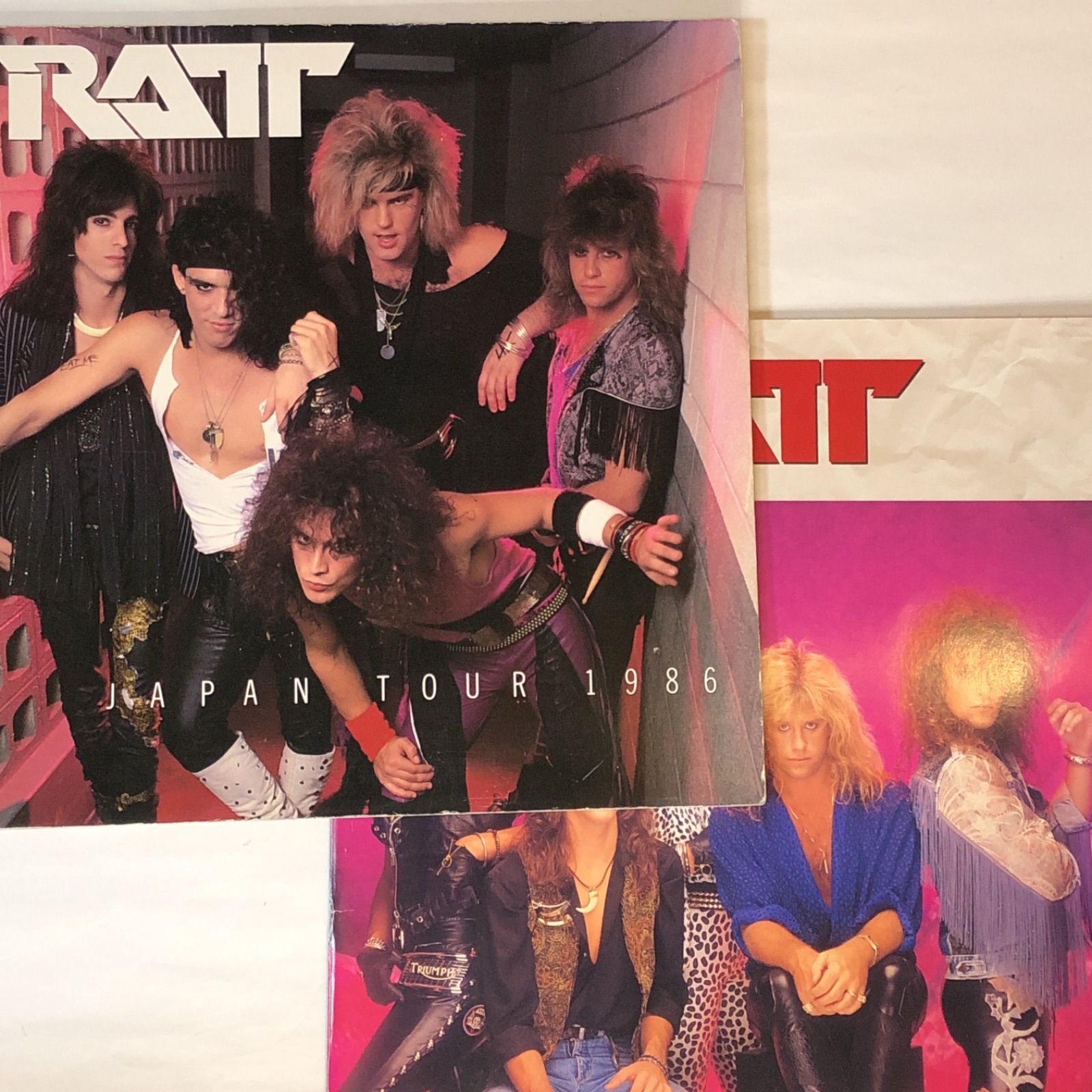 RATT ラット ツアーパンフレット 2冊 1986と1989 東京公演 RATT ラット ツアーパンフレット 2冊 1986と1989 東京公演