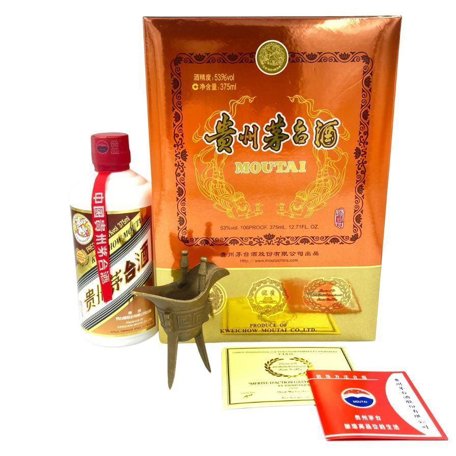 貴州茅台酒 マオタイ酒 天女 金ラベル 375ml 53%【X4】 - メルカリ