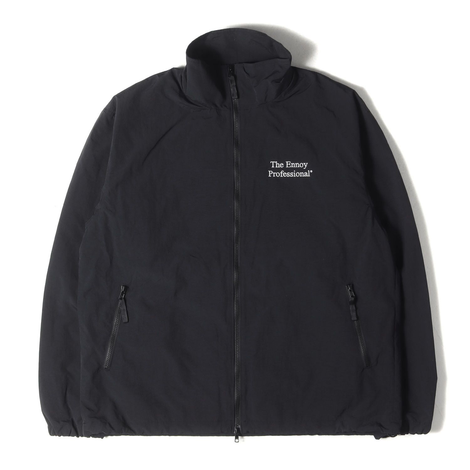 ENNOY エンノイ ジャケット サイズ:XL / 23AW ×スタイリスト私物 ナイロン トラック スーツ ジャケット (NYLON TRUCK SUIT JACKET) / ブラック 黒 / アウター ブルゾン 上着【メンズ】