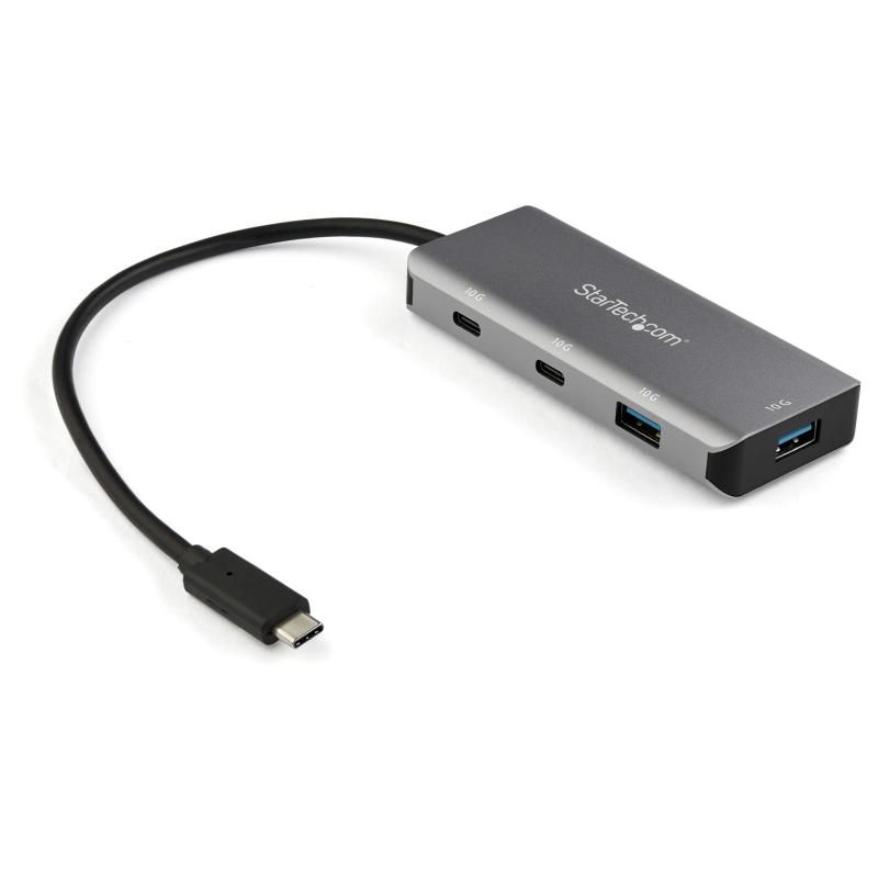 StarTech.com 4ポートUSB-Cハブ|2x USB-A -amp- 2x USB-C|SuperSpeed 10Gbps USB Type-C 3.1|3.2 Gen2 対応ハブ|USBバ