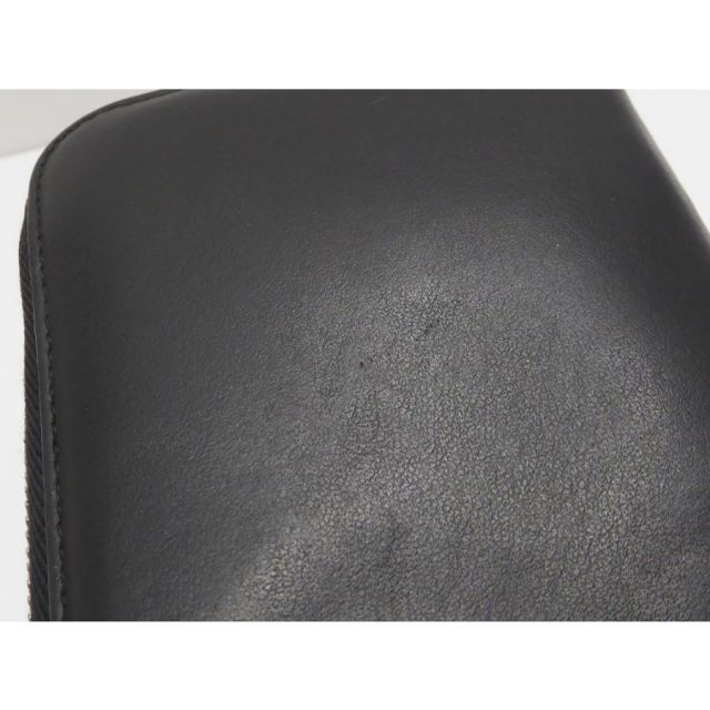 【美品】フェンディ 長財布 ラウンドジップ モンスター レザー バグズアイ 黒 FENDI ⭐️ フェンディ バグズアイ モンスター ラウンドジップ