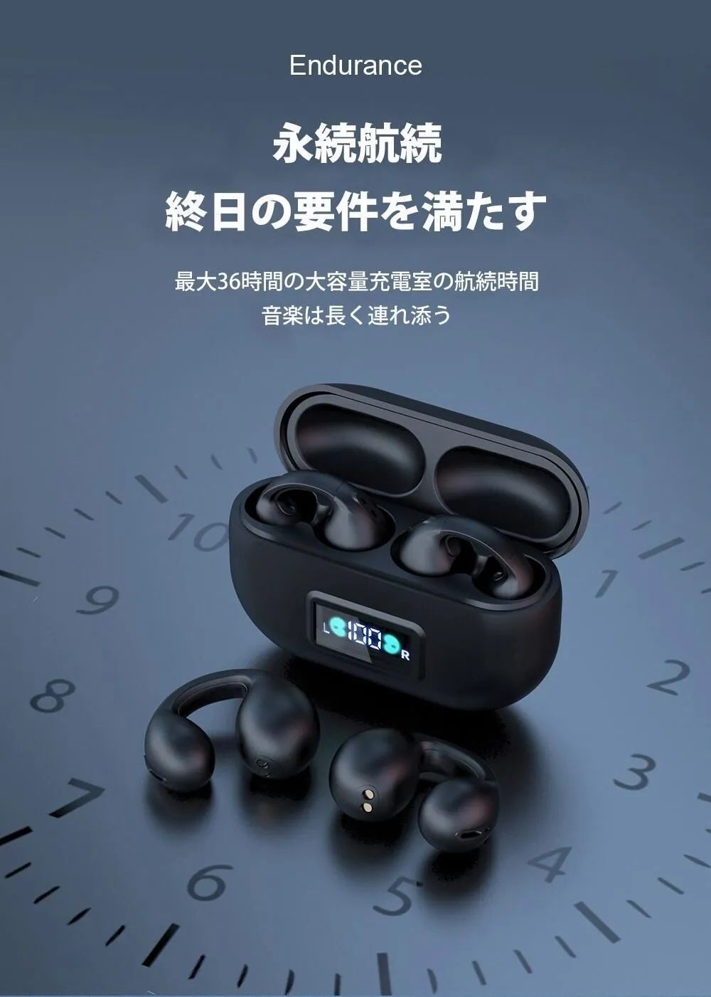 骨伝導イヤホン Bluetooth5.3 高音質 骨伝導イヤホン 生活防水 会議