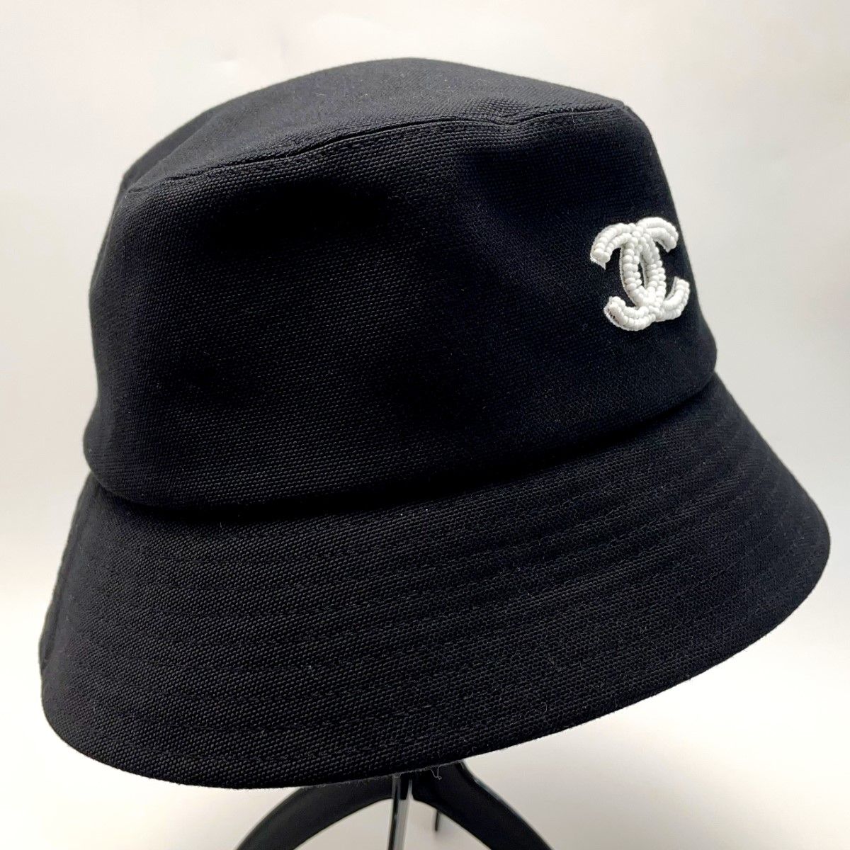 CHANEL シャネル ココマーク バケットハット サイズM ブラック