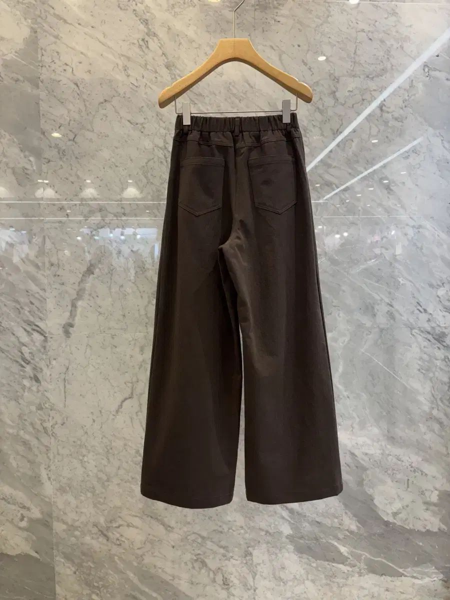 js ニューヨークスタイル 2025 f w ウエスト後ろゴム ピンタック ワイド ワイドパンツ DECORATOM_COM_BR