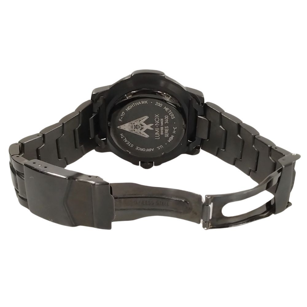 LUMINOX ルミノックス SERIES 3400 Ref.3402 USAF Stealth F-117 NIGHTHAWK 時計 2024年8月  電池交換 稼働品 ブラック 正規品 / 20216 - メルカリ