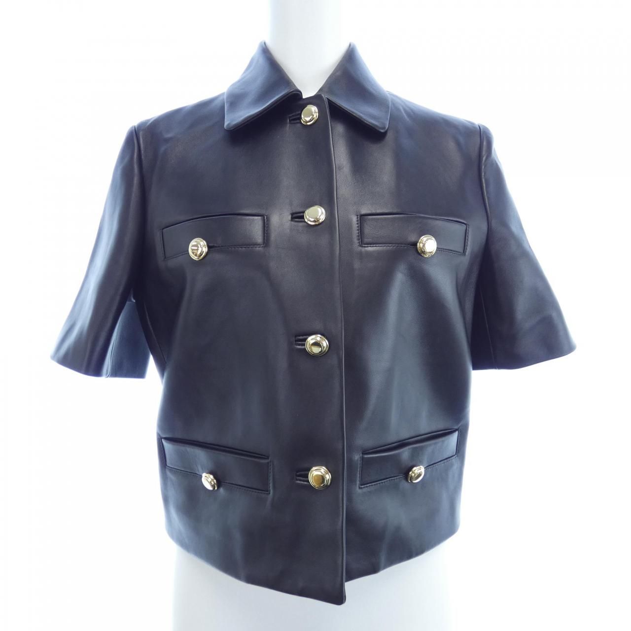 ミュウミュウ MIU MIU MPG483 S000 1395 レザージャケット