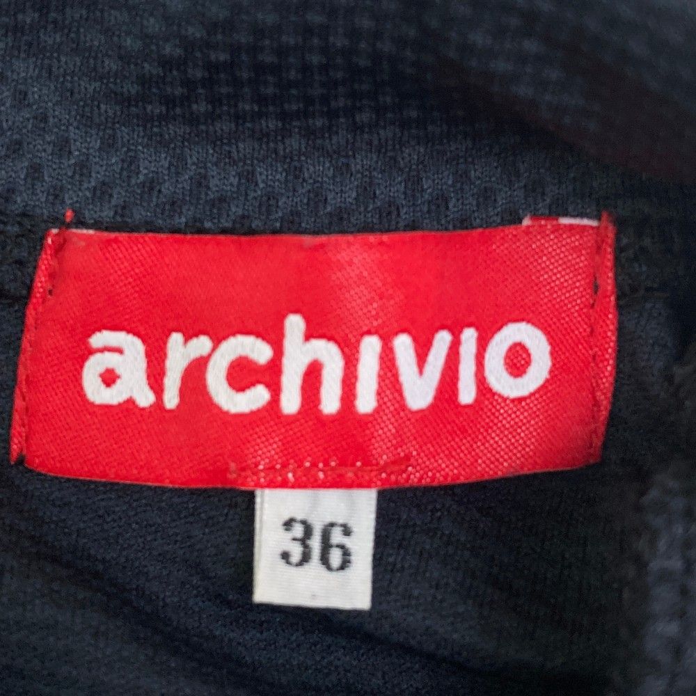 ハイネック半袖Tシャツ ネイビー系