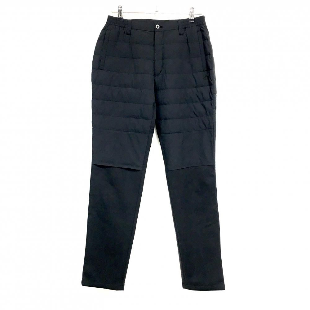 超美品】マンシングウェア 切替ダウンパンツ 黒 一部ダウン 裾裏起毛