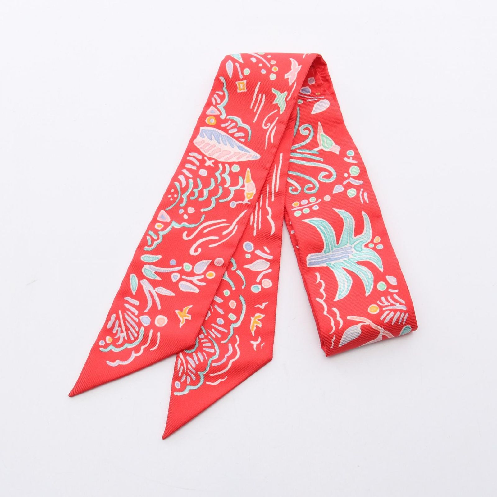 エルメス HERMES スカーフ ツイリー ISOLA DI PRIMAVERA シルク