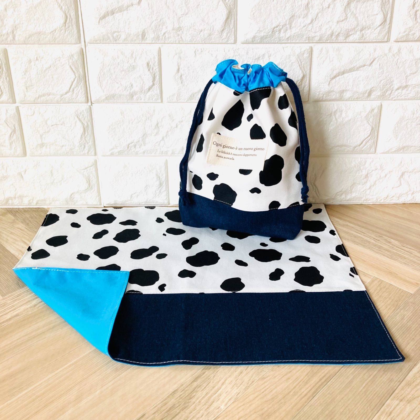 入園入学セット サイズが選べる オーダー ランチョンマット 巾着袋