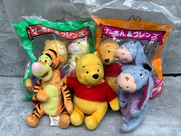 Z1a マクドナルド ハッピーセット 『プーさん＆フレンズ』 ぬいぐるみ まとめて