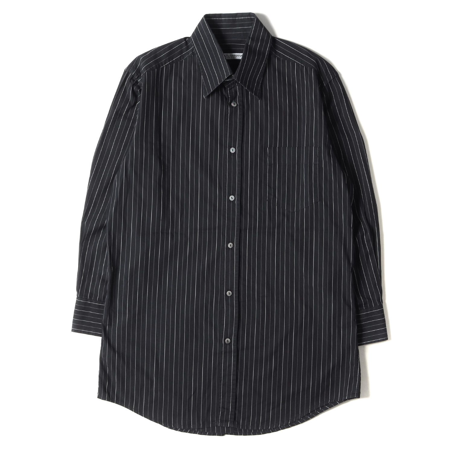 DOLCE&GABBANA ドルチェ&ガッバーナ シャツ ピンストライプ コットン 
