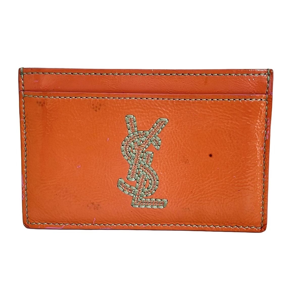 YvesSaintLaurent rivegauche YSL イヴサンローランリヴゴーシュ カードケース - 211908 ピンク レザー