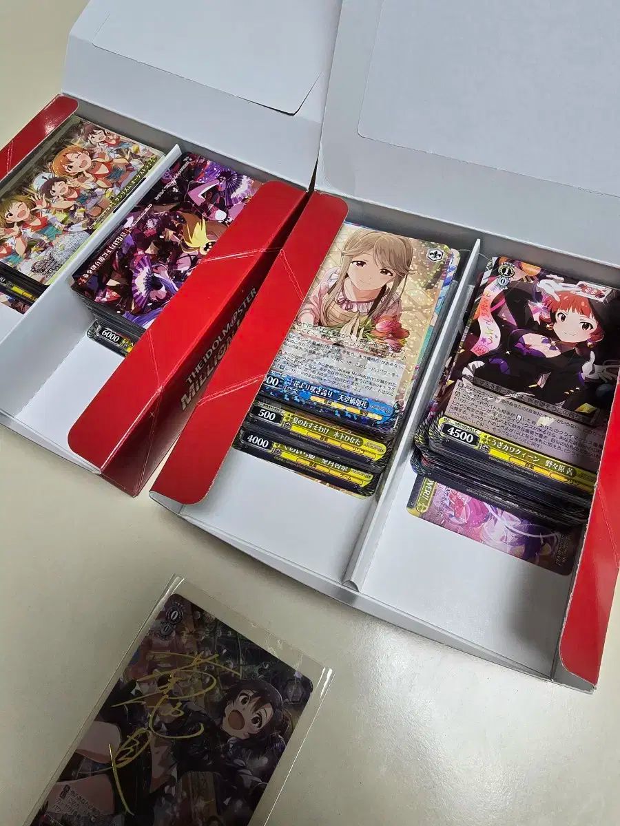 ミリオンライブ ヴァイスシュワルツ 開封 2 箱 売ります サイン入り