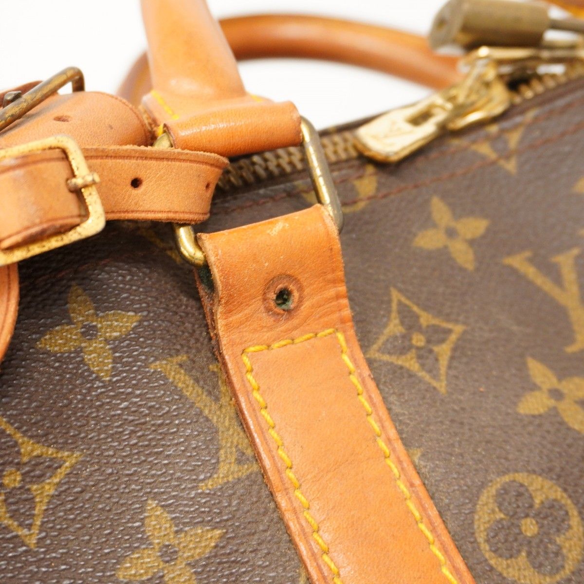 5gd5451-h】ルイヴィトン ボストンバッグ モノグラム キーポルバンド  