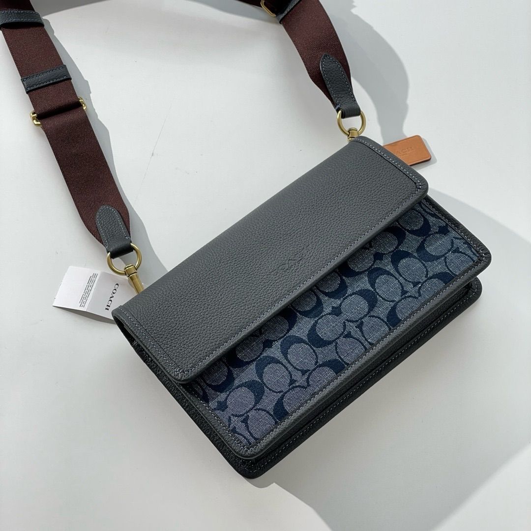 コーチバッグCOACHショルダーバッグ C8185 デニム クロスボディ斜  
