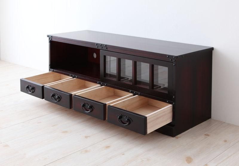 民芸家具調 ローボード テレビボード 幅100cm テレビ台 TVボード