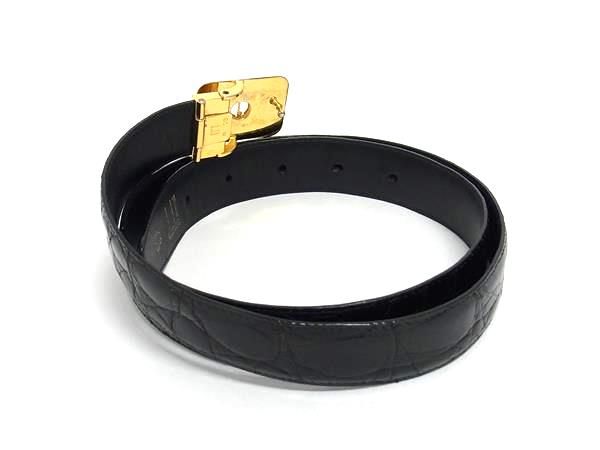 □極上□本物□ dunhill ダンヒル クロコダイル ゴールド金具