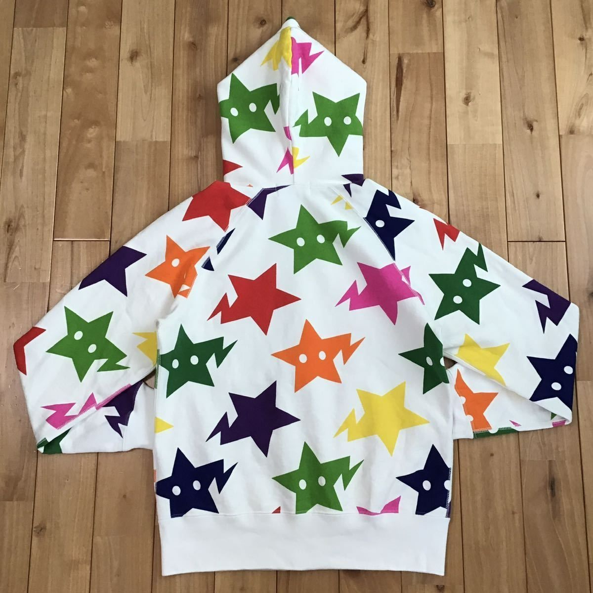 BAPE スター パーカー Sサイズ multi color a bathing ape BAPE sta 