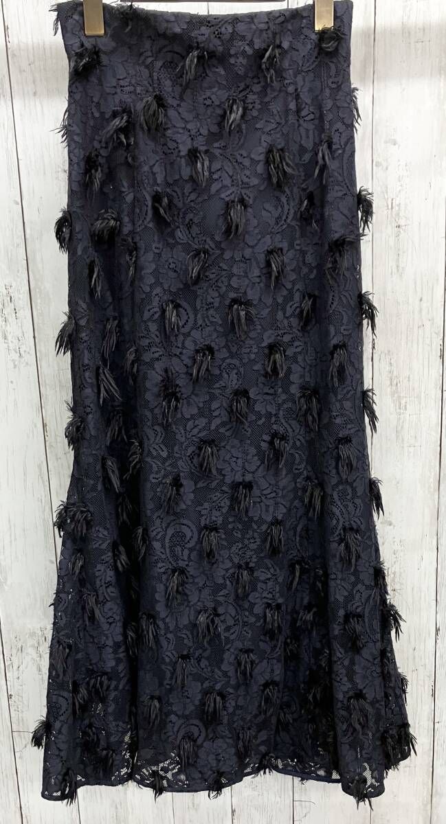 CELFORD レースマーメイドスカート セルフォード ロングスカート CWFS221076 ネイビー サイズ36