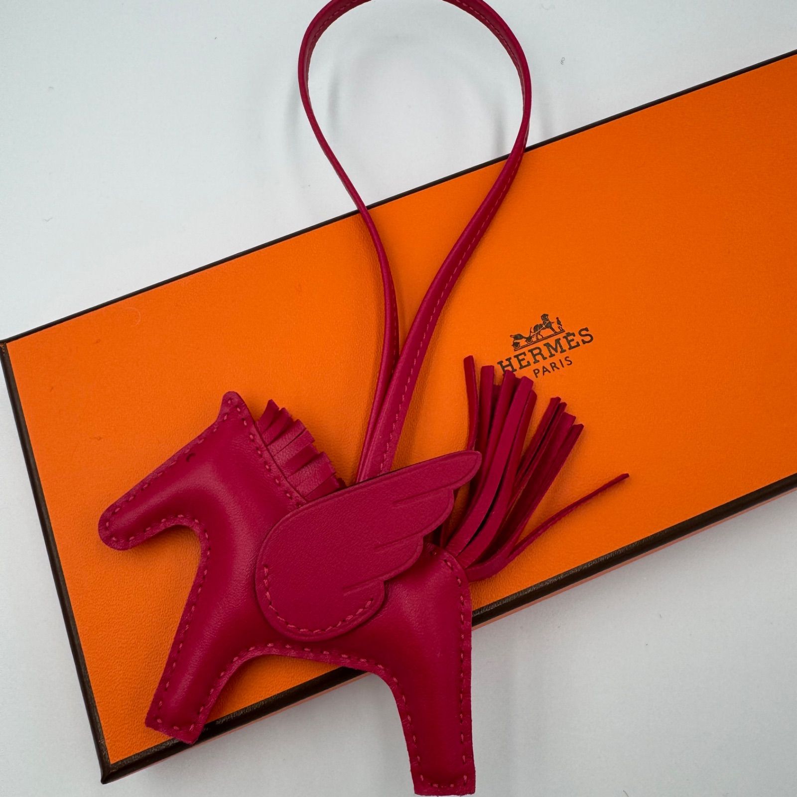 HERMES ペガサスPM ローズメキシコ スイフト バックチャーム B刻印