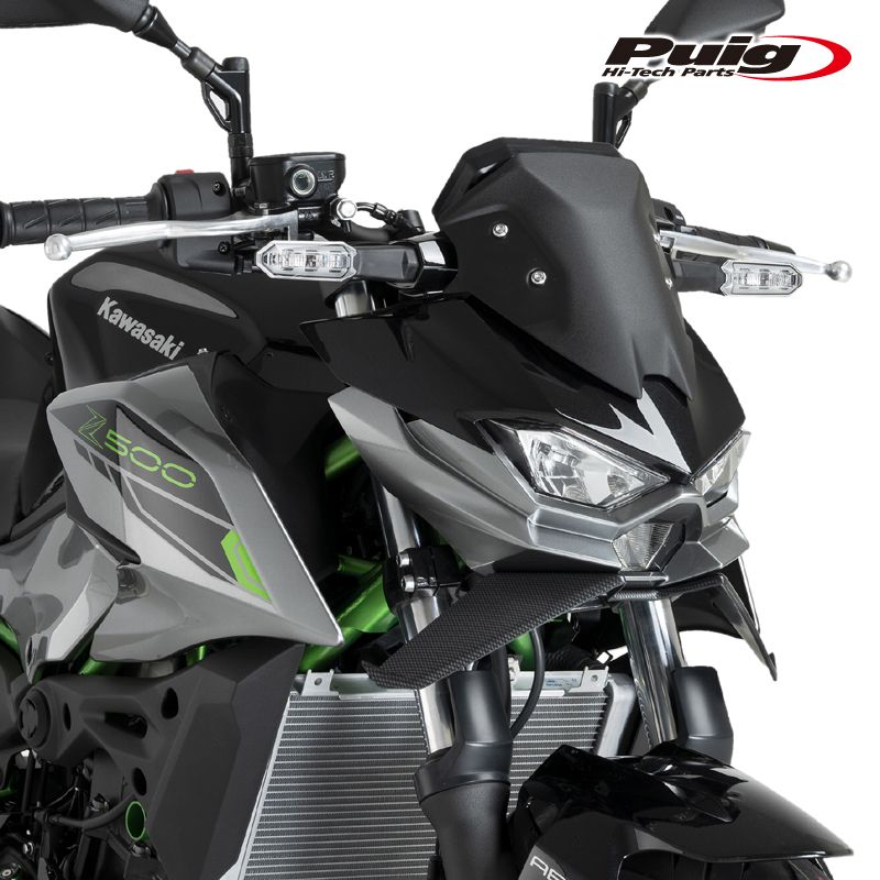 Puig 22190C DOWNFORCE NAKED FRONTAL SPOILERS [CARBON LOOK