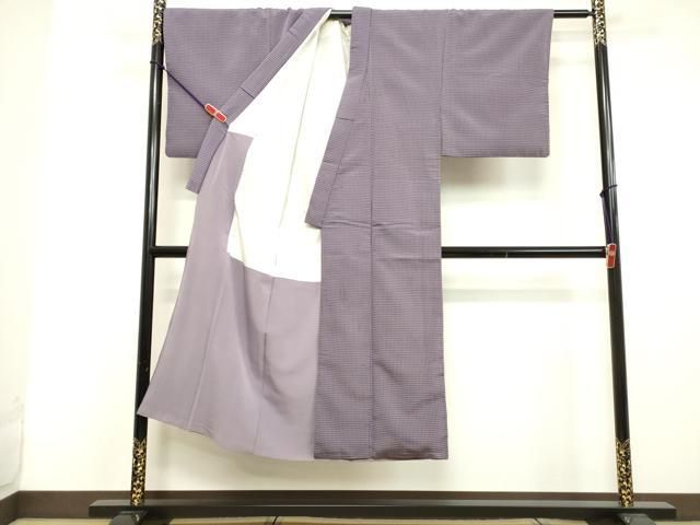 平和屋着物●男性　江戸小紋　お召地　角通し　正絹　逸品　DAAV8702tw 平和屋着物○男性 江戸小紋 お召地 角通し 正絹 逸品 DAAV8702tw