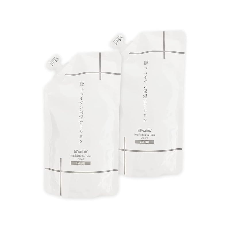 保湿剤 乾燥肌 顔 頭皮 全身 フコイダン保湿ローション アットピースローション 200ml 2個セット 詰め替え用 1