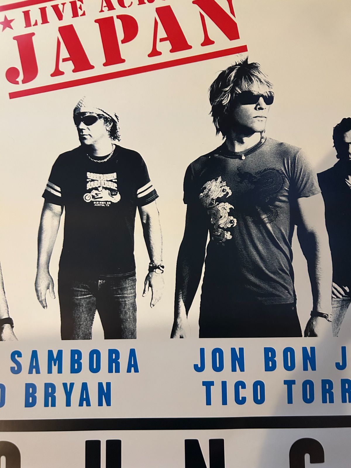BON JOVI ボン・ジョヴィ BOUNCE ジャパンツアー ポスター BON JOVI ボン・ジョヴィ BOUNCE ジャパンツアー ポスター