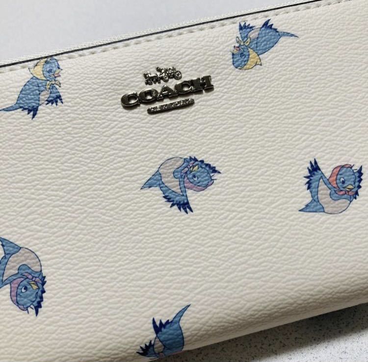 COACH 長財布 ディズニーコラボ 幸せの青い鳥 - 財布