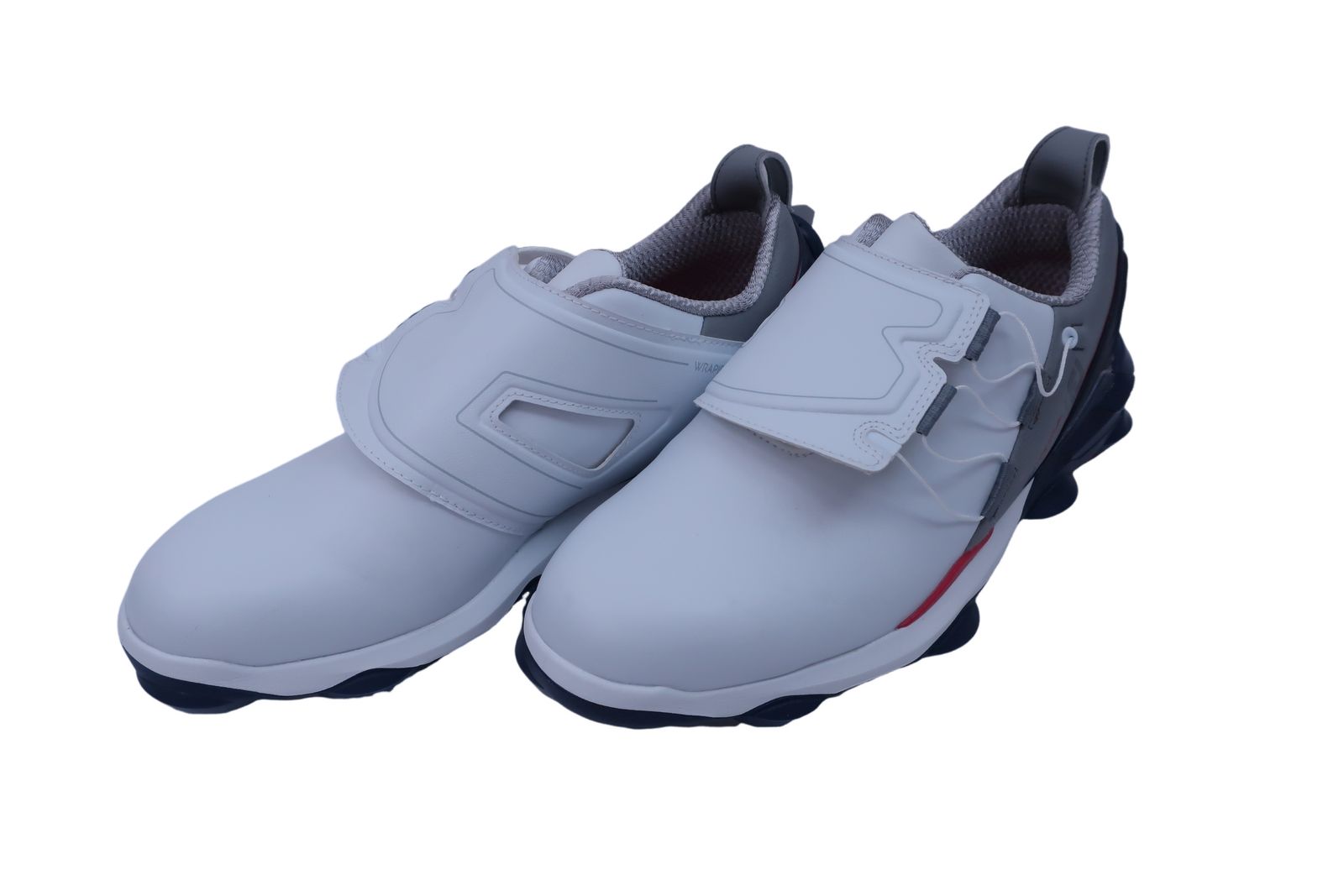 【超美品】FOOTJOY(フットジョイ) ダイヤル式ゴルフシューズ 白グレー紺 メンズ 25.5cm 53375J ゴルフ用品 2407-0117