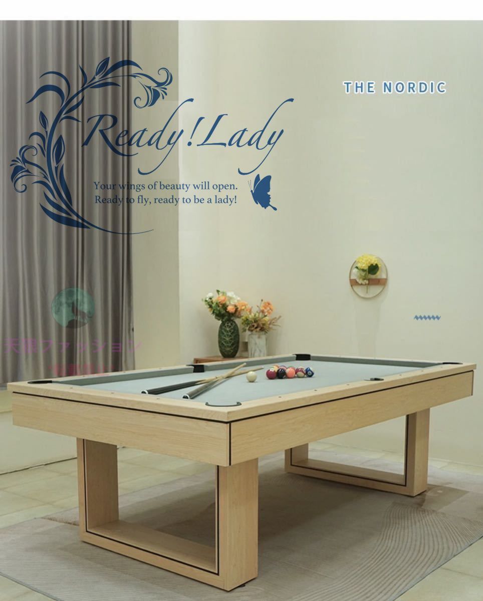 北欧風 3in1 マルチゲームテーブル 卓球 ビリヤード 店舗 家庭 8フィート 新品○北欧風☆ 3in1 マルチゲームテーブル ビリヤード 卓球