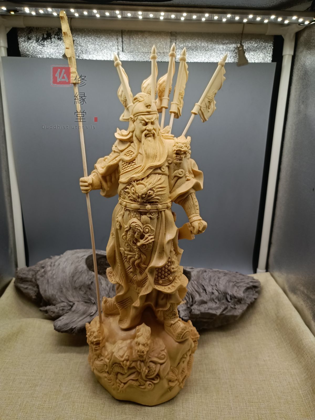 中国美術 仏像木彫 関羽像 武財神 美術品 工芸品 関公聖君
