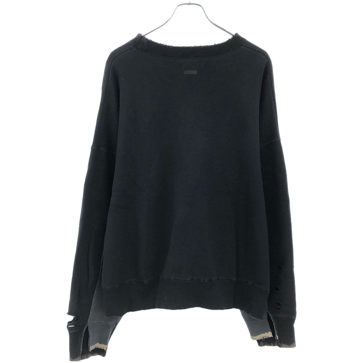 stein ブラック ダメージ加工 スウェット