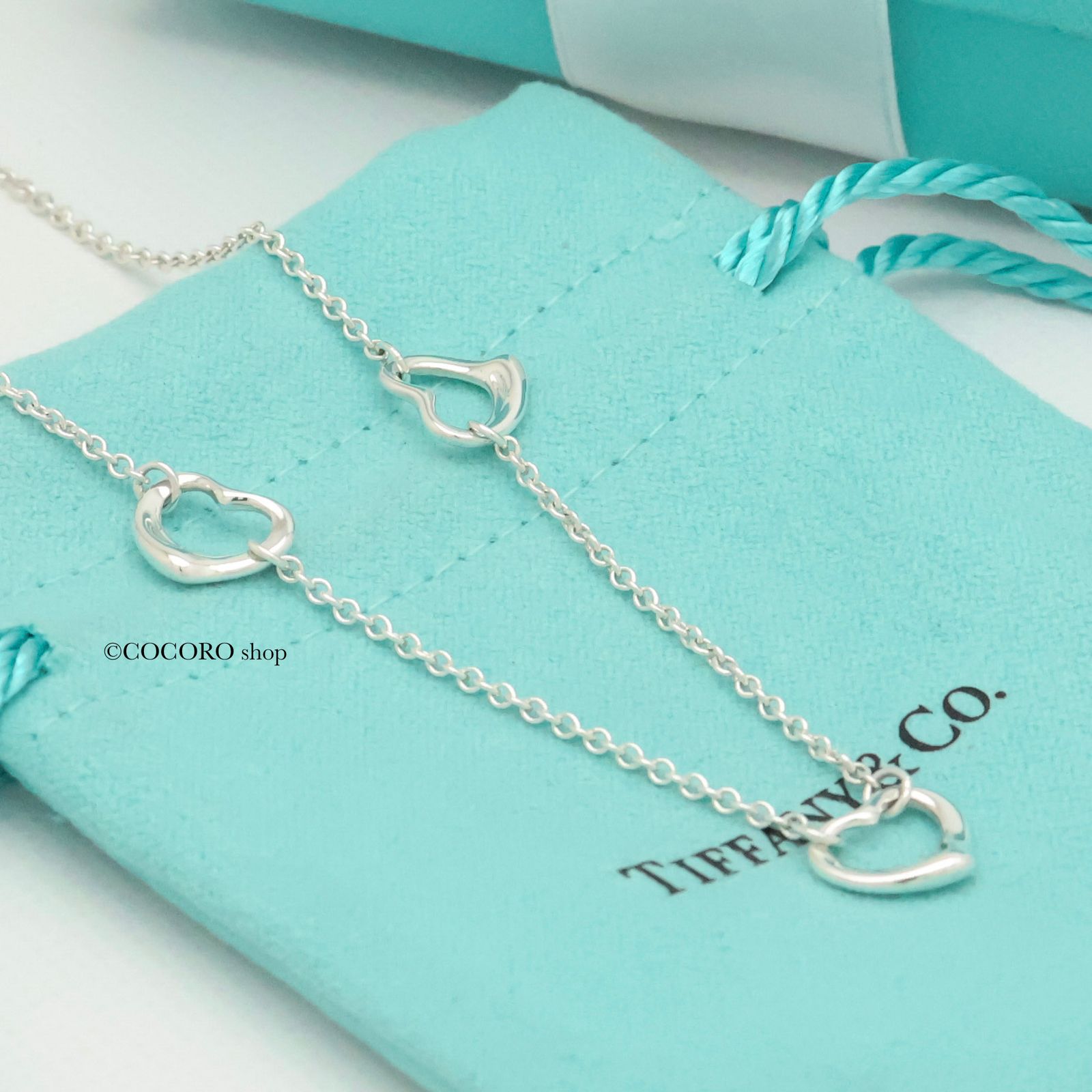 美品 Tiffany&co. ティファニー 3連ハート ネックレス S925 美品 Tiffany&co. ティファニー 3連ハート ネックレス S925