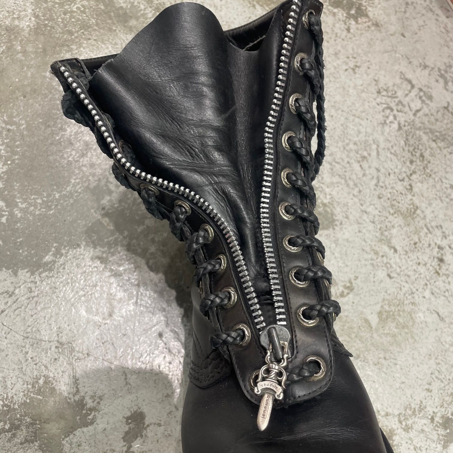 クロムハーツ ウエスコ サイズ:8E FIREMAN ファイヤーマン レザー