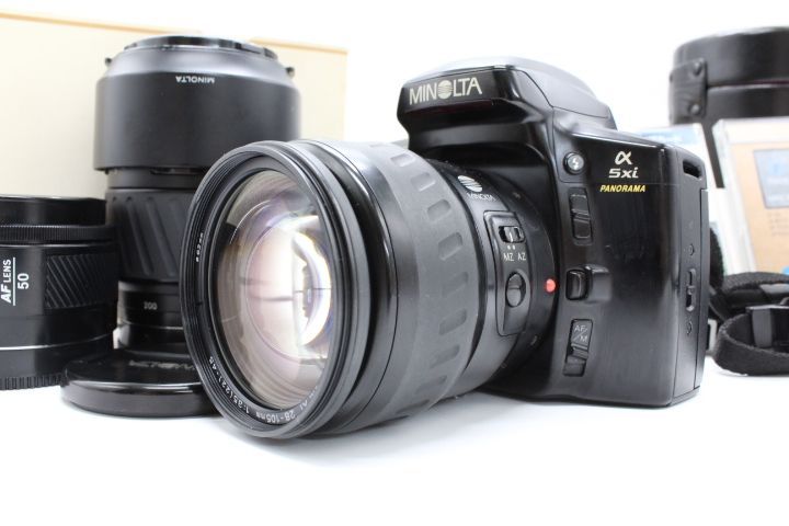 化粧箱＆カード2枚付き！！＞＞【良品】MINOLTA ミノルタ α5xi レンズ3