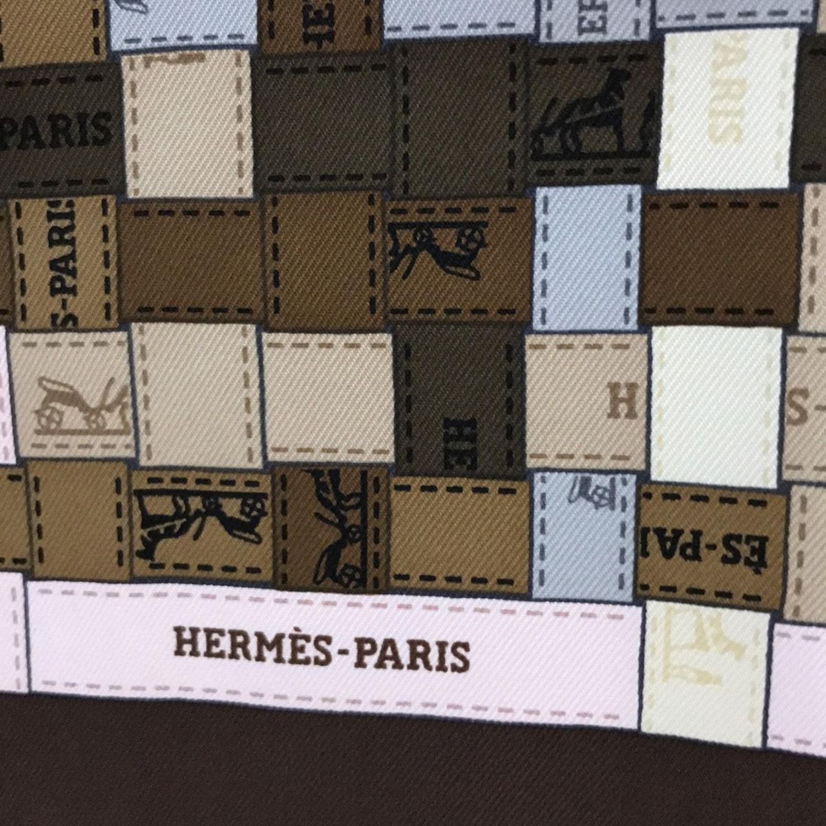 【新品未使用】エルメス(HERMES) カレ90 Bolduc au Carre エルメス カレ90 BOLDUC AU CARRE ボルデュックチェック