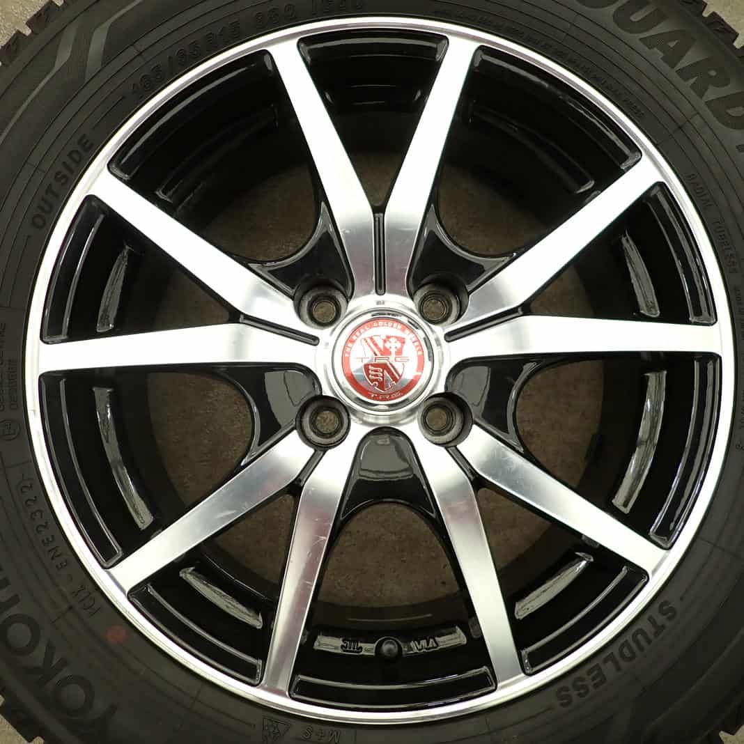 冬4本SET 会社宛 185 65R15×6J 88Q ヨコハマ アイスガード IG60 製 アルミ アクア カローラ フリード 店頭交換OK NO F2990