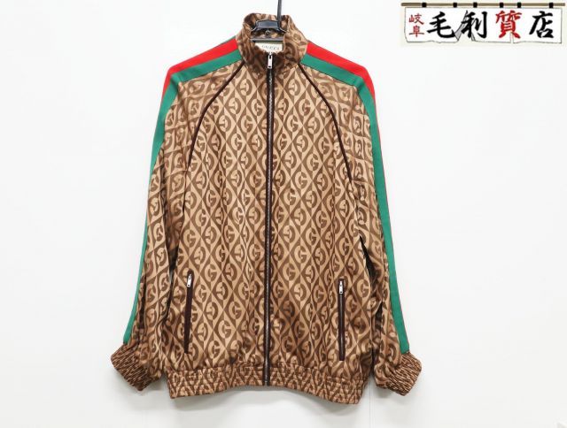 グッチ GUCCI 596002 XJBUT G RHOMBUS ZIP JACKET トラックジャケット サイズＭ Gランバス 美品 【中古】メンズ ジャケット