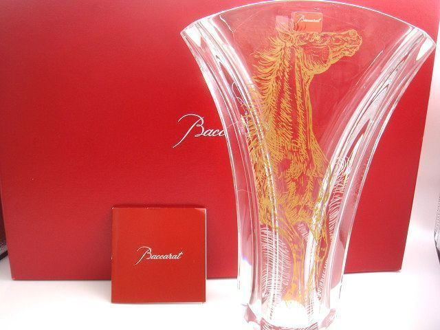 ♪Baccarat バカラ フラワーベース 馬 花瓶 クリスタル A57840 - メルカリ