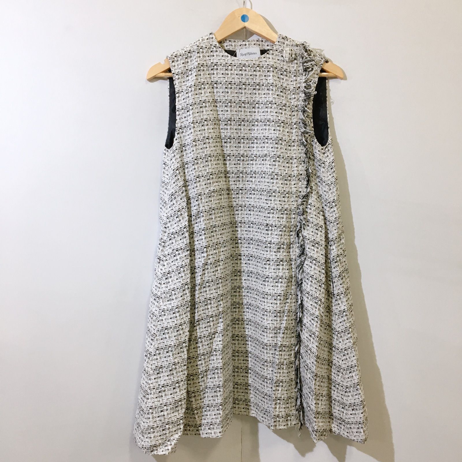 美品】RosyMonster ロージーモンスター ひざ丈ワンピース ツイード 