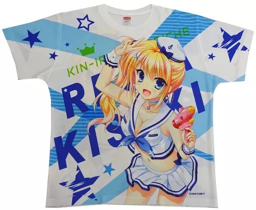 Tシャツ キャラクター 水兵セーラー服玲奈＆理亜 両面フルカラーTシャツ Lサイズ 金色ラブリッチェ 電気外祭り 2019 SUMMER in 高田馬場グッズ