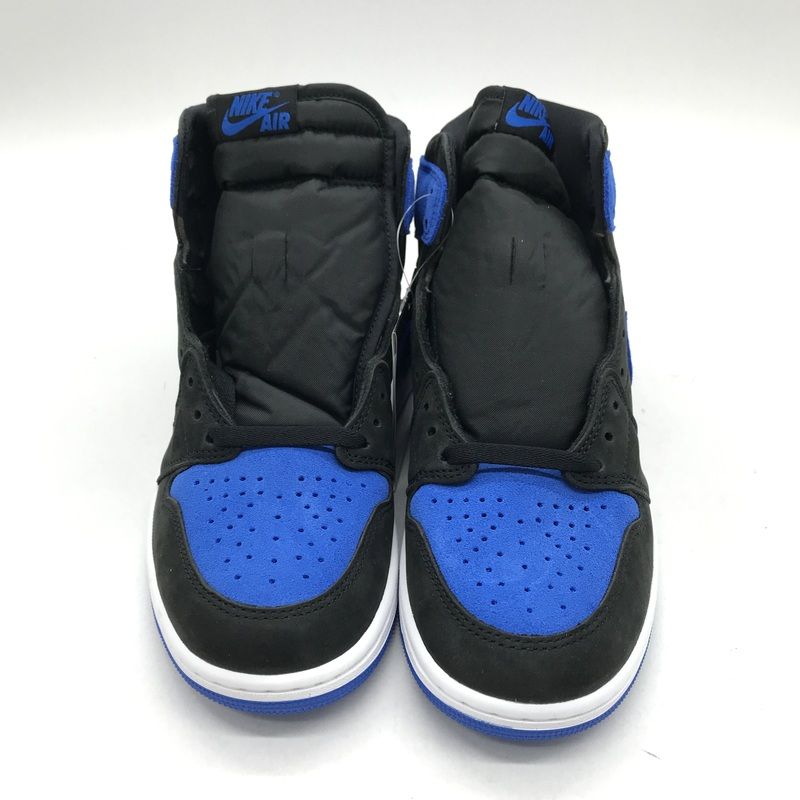 美品 箱付き Nike Air Jordan1 ハイカット シューズ 青/黒 NIKE 美品 ナイキ エアジョーダン1 レトロハイ ゲームロイヤル